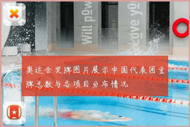 奥运会奖牌图片展示中国代表团金牌总数与各项目分布情况